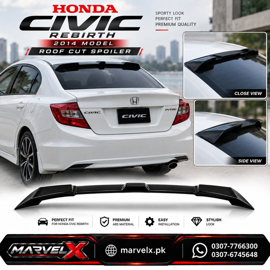 Spoiler Honda Rebirth Roof Cut Rear