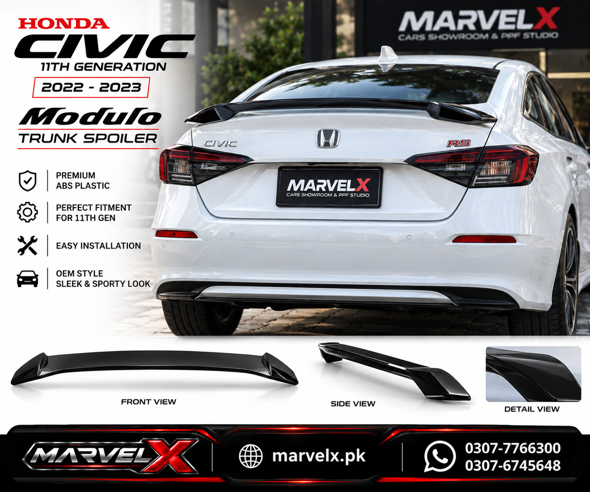 Honda Civic Modulo Trunk Spoiler 11th Generation Civic 2022 2023