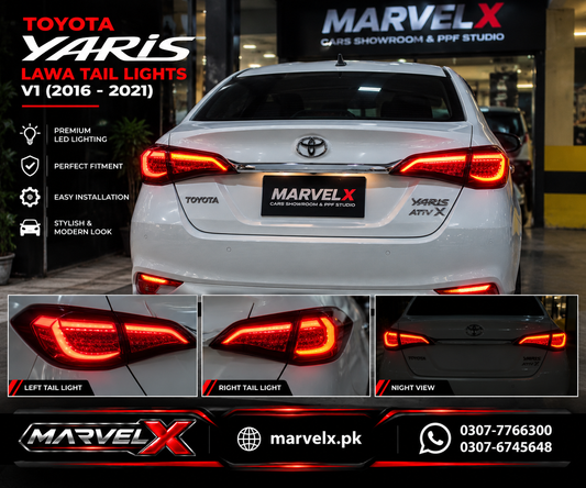 Toyota Yaris V1 Lava Tail Lights