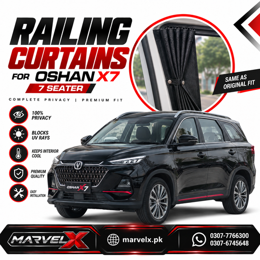 Oshan X7 Sliding Car Curtains /Shades 7 Seater