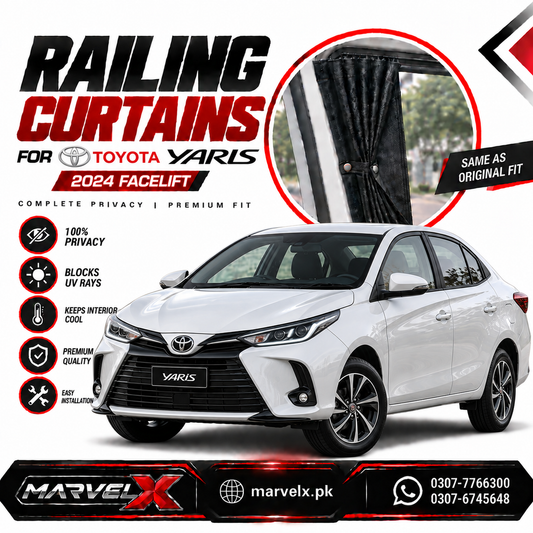 Toyota Yaris Sliding Car Curtains / Curtains 2020-2026