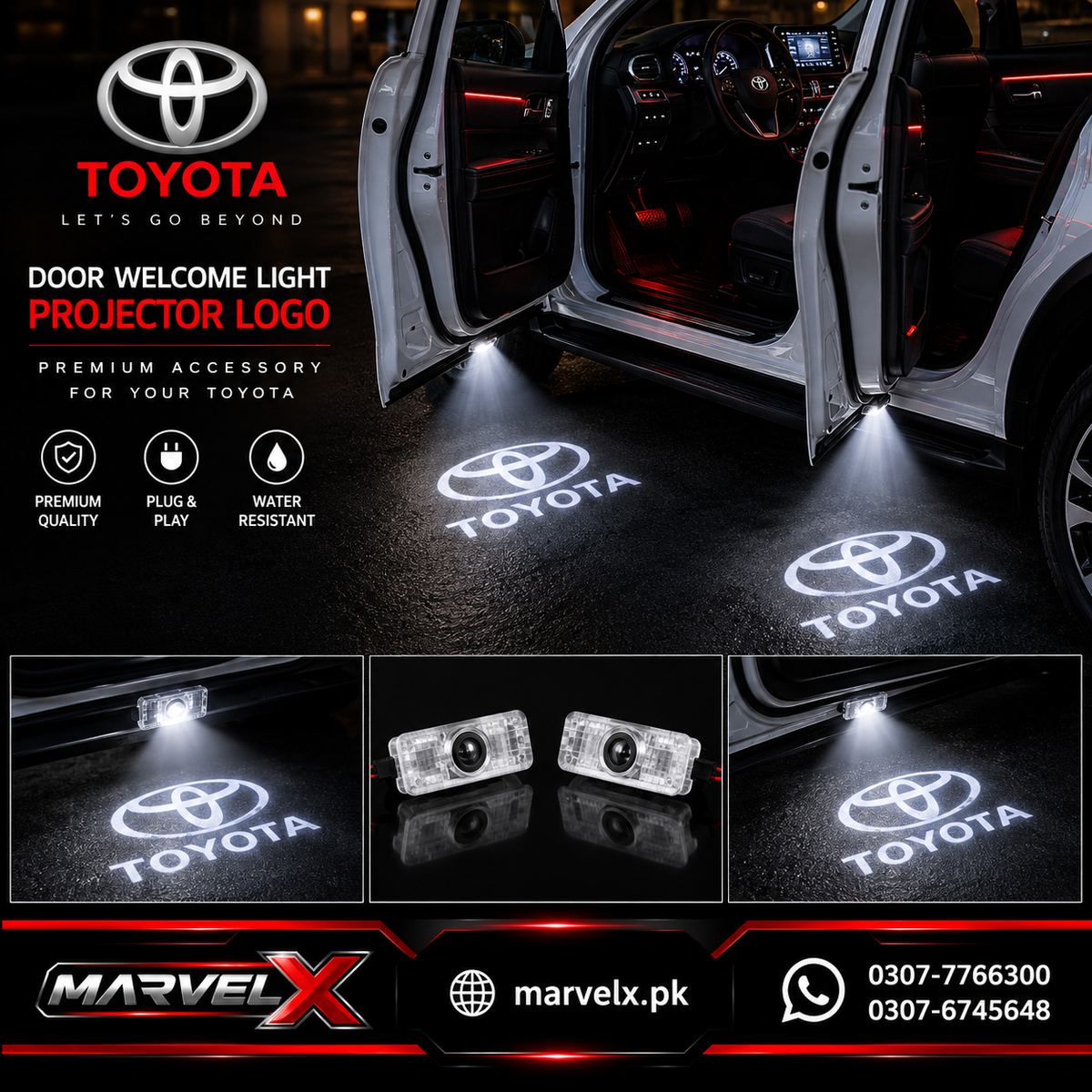 Door Welcome Light - Toyota Logo
