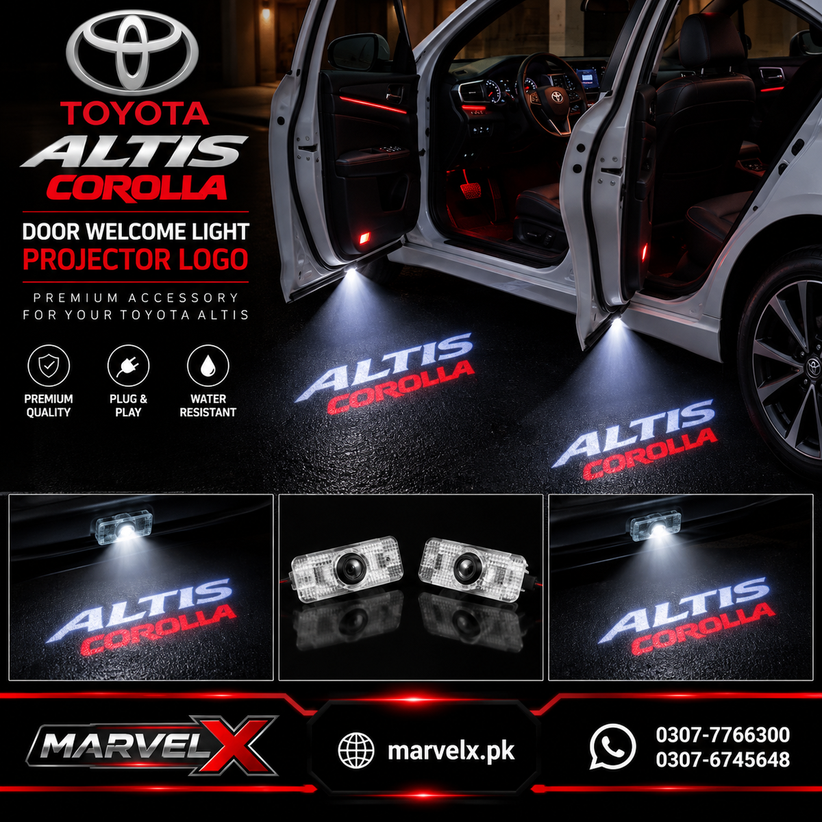 Door Welcome Light - Toyota Altis Logo