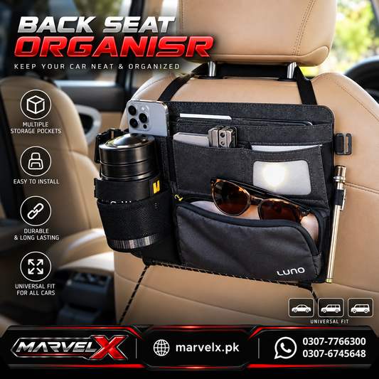 BACK SEAT ORGANISER UNIVERSAL FOR ALL CARS