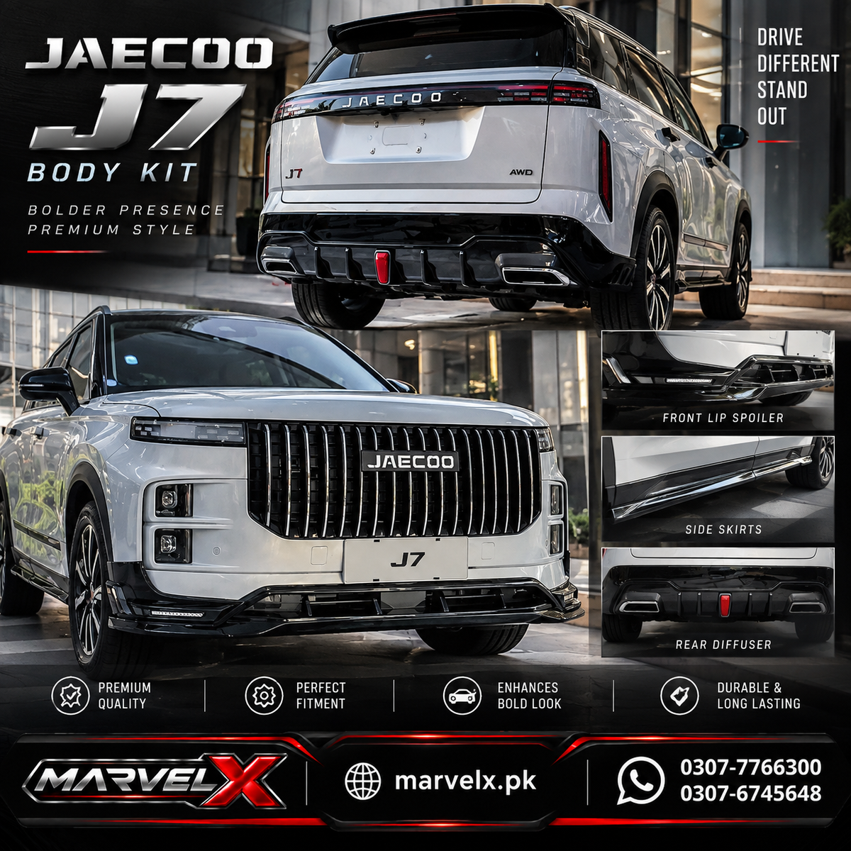 Jaecoo J7 Front and Back BodyKit Abs Plastic For 2025 2026