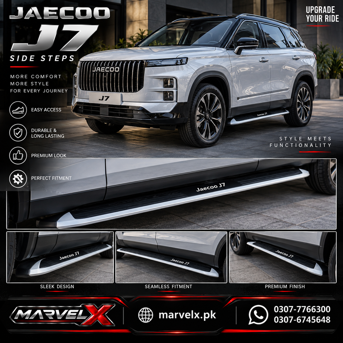 Jaecoo J7 Side Step V1 For 2025 2026