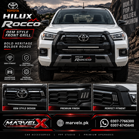 Toyota Hilux Rocco Front Grill - OEM Grill 2022 - 2024
