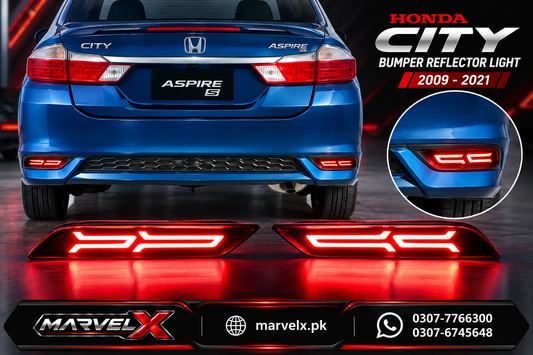 Honda City Rare Bumper Reflector Light For 2021 2022 2023