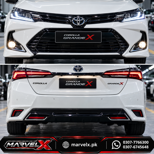 Corolla Altis Grande X Bumpers Facelift Front And Back For 2017 2018 2019