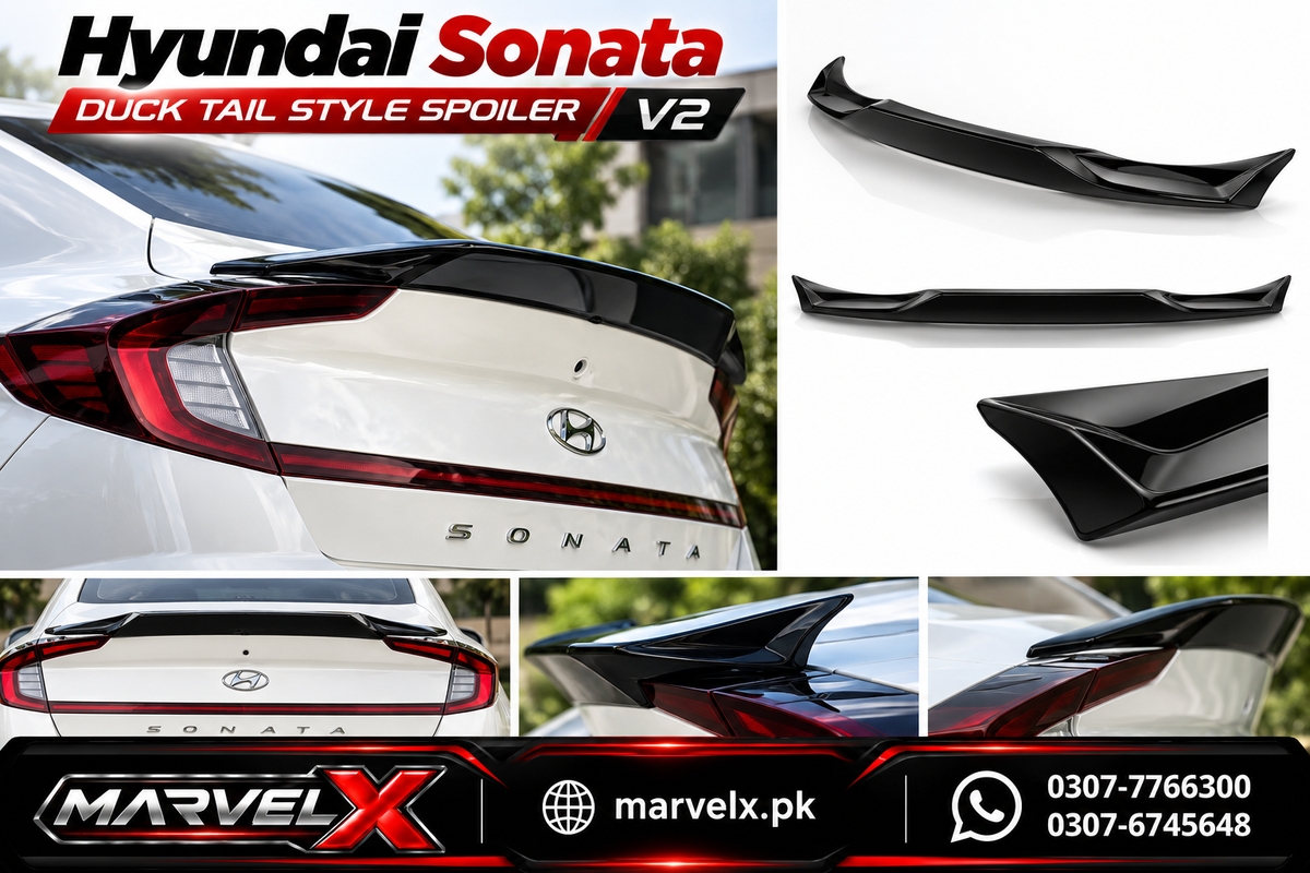 Hyundai Sonata Duck Tail Style Trunk Spoiler V2 2021 - 2024