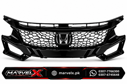 Honda Civic X Spider Style Grill For 2016 - 2021