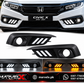 Honda Civic X Fog Lights DRL Cover Mustang Style Model 2016-2020