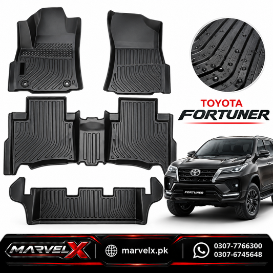 Toyota Fortuner TPR Floor Mats 2016 - 2025 4 PCS