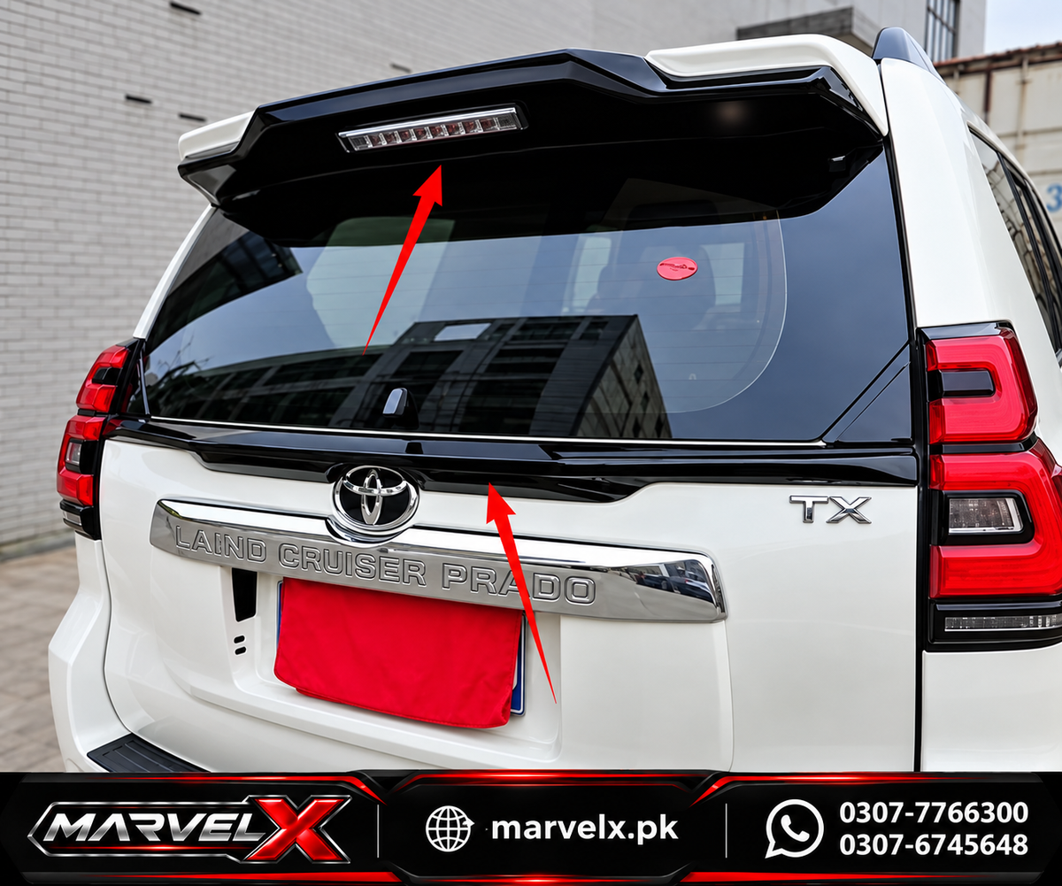 Toyota Prado Fj150 Mid Spoiler Abs Plastic For 2008-2025