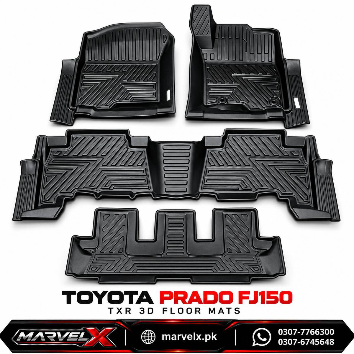 Toyota Prado FJ150 TXR Mats (TPR,TPE,TPU)
