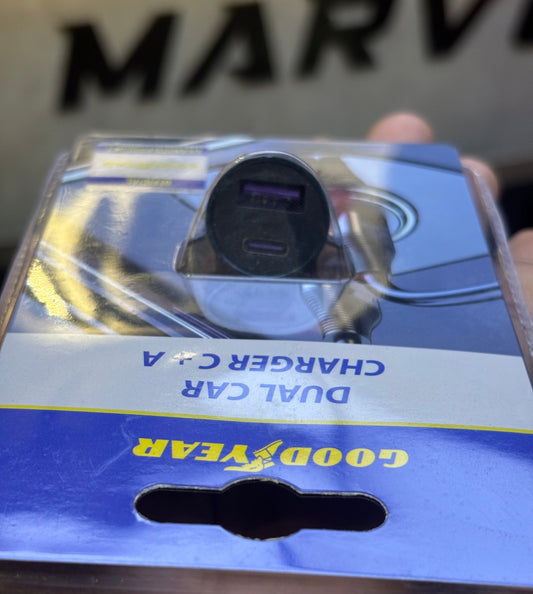 Good Year Dual Car Charger C+A