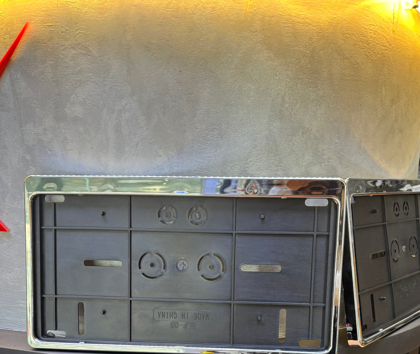 Number Plate Frame Chrome set