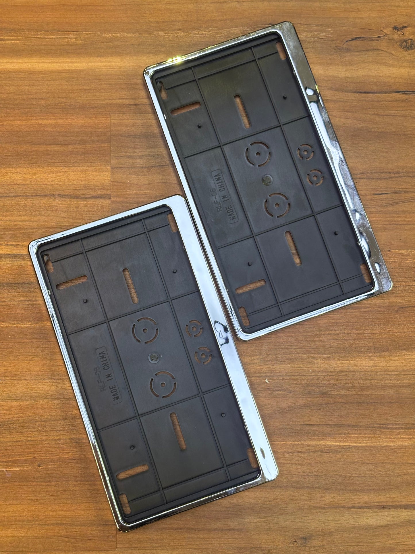 Number Plate Frame Chrome set