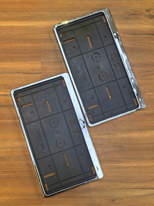 Number Plate Frame Chrome set