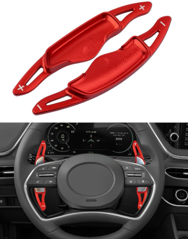 Honda Civic Red Carbon Paddle Shifter Extension For 11th Generation 2022