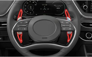 Honda Civic Red Carbon Paddle Shifter Extension For 11th Generation 2022