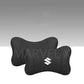 Suzuki Logo Imported Neck Rest Headrest Pillow Cushion - Pair