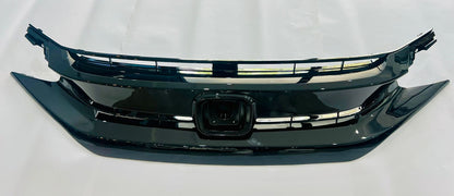 honda civic x turbo grill piano black 3 2016 -2022
