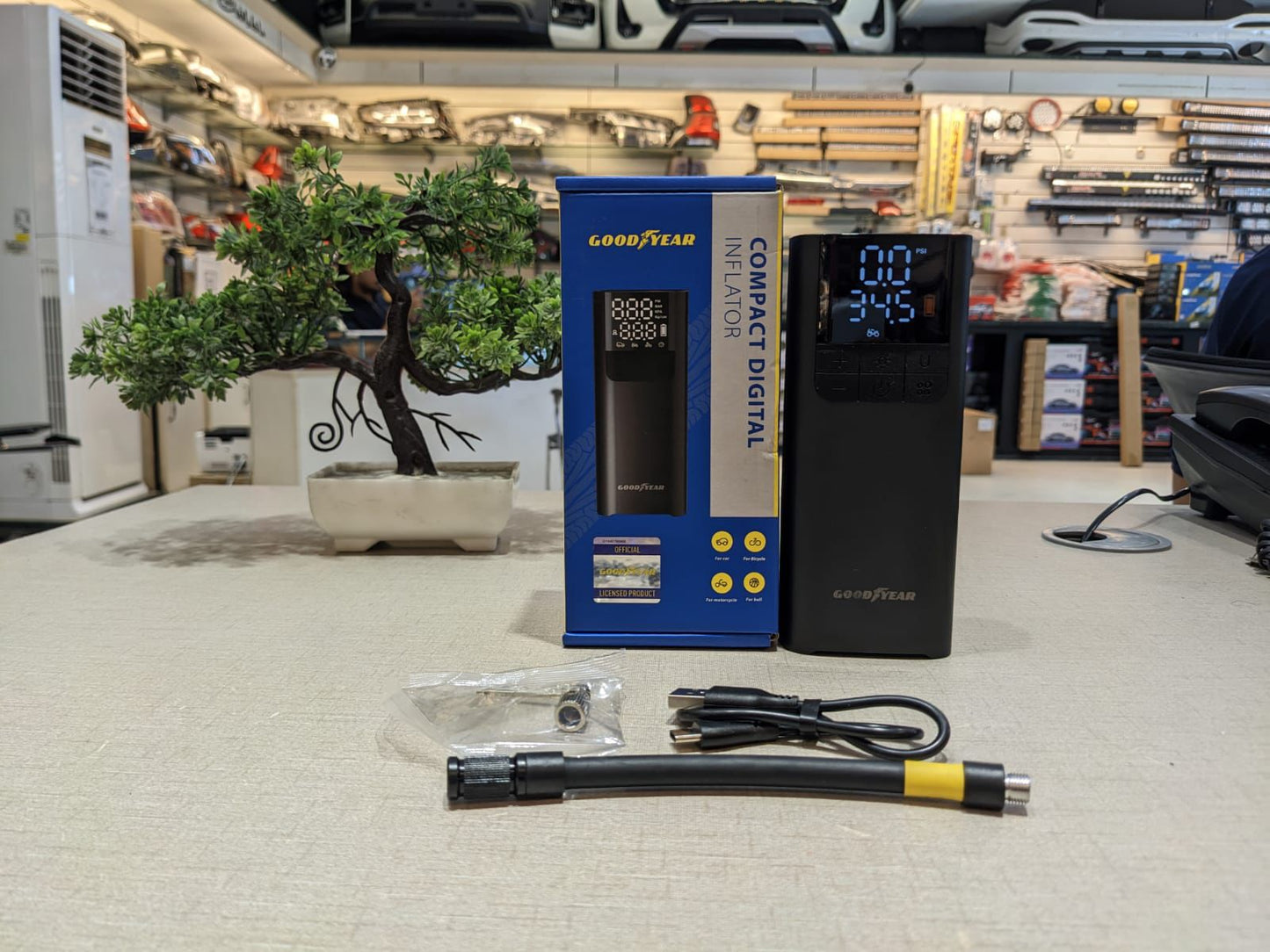 compact digital inflator by Good Year