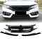 honda civic x turbo grill piano black 3 2016 -2022