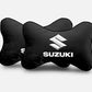 Suzuki Logo Imported Neck Rest Headrest Pillow Cushion - Pair