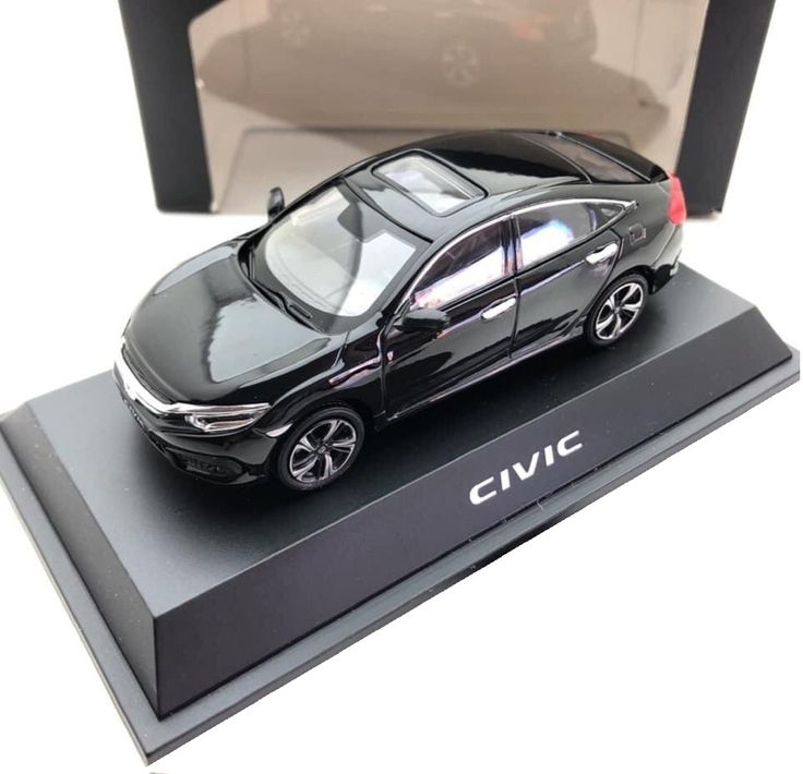 Honda Civic X Die Cast Car Toy Black - Model 2016 -2021
