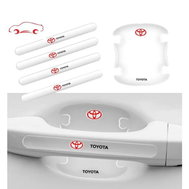 Toyota Car Transparent Door Handle And Bowl Protector | Door Scratch Protector