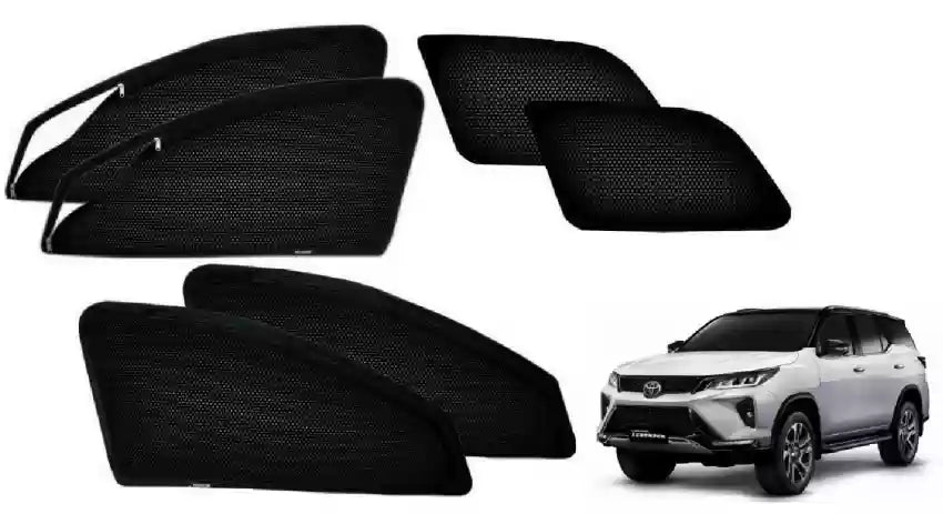 Toyota Fortuner OEM 50% Tinted Window Glass - Originally Black Glass