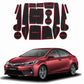 Toyota Corolla PVC Non Slip Interior Mats Red - Model 2014-2021