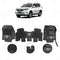 Prado 9D Floor Mats in Black Color