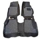 Hyundai Tucson 9D Floor Mats Black With Grey Grass 3 Pcs - Model 2020-2024