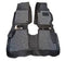 MG ZS 9D Floor Mats Black With Grey Grass 3 Pcs - Model 2020-2022