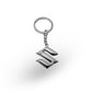 Suzuki Metal Keychain Keyring - Chrome