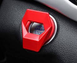 Car Engine Push Start/Stop Ring Cover - Red