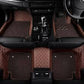 Audi A3 9D Floor Mats Brown With Dark Brown Grass 3 Pcs - Model 2012-2018