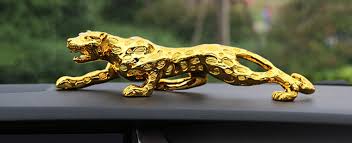 Golden Leopard Car Dashboard Decoration | Leopard Jaguar For Dashboard Decoration Purpose | Golden