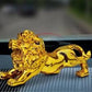 Dashboard Decoration Sculpture | Golden Lion Car Dashboard Decoration | Lion For Dashboard Decoration Purpose