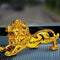 Dashboard Decoration Sculpture | Golden Lion Car Dashboard Decoration | Lion For Dashboard Decoration Purpose