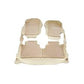 Toyota Yaris 9D Floor Mats Beige With Beige Grass 3 Pcs - Model 2020-2021