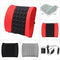 Universal Massage Back Rest Cushion With 12V Vibrator Seat - Black And Red