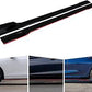 Universal Side Splitter / Side Skirt Panel Gloss Black And Red