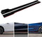 Universal Side Splitter / Side Skirt Panel Gloss Black And Red