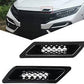 Honda Civic Glossy Black Front Bumper Hood Vent Air Out Decoration For 2016