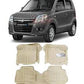 Suzuki Wagon R 9D Floor Mats Beige and Beige 3 Pcs - Model 2014-2021