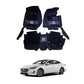 Hyundai Sonata 10D Floor Mats Black With Black Grass 3 Pcs - Model 2021-2022